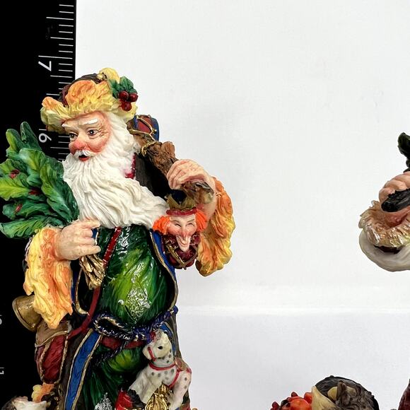 Lot 2 Roman Inc Galleria Lucchese Swiss Spanish Legend Santa 1997 VTG Christmas - Picture 6 of 16